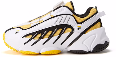 (Youth) FILA Vintage LowTop Sneakers 'White Yellow Black' K15B041112FYW (Youth) FILA Vintage LowTop Sneakers 'White Yellow Black' K15B041112FYW