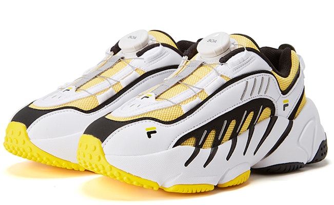 (JR) FILA ヴィンテージローカットスニーカー (白/黄/黒) K15B041112FYW Order (JR) FILA ヴィンテージローカットスニーカー (白/黄/黒) K15B041112FYW