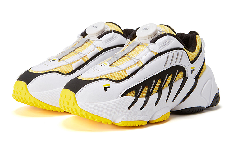 Order (JR) Sneakers FILA Vintage LowTop 'Putih Kuning Hitam' K15B041112FYW