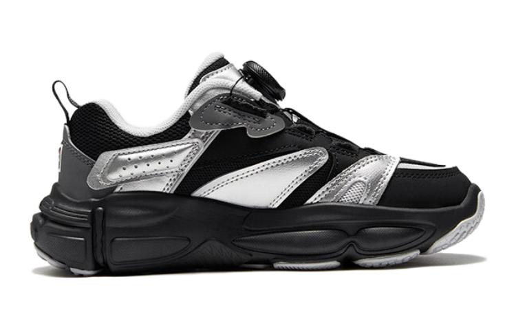 (Youth) FILA Vintage Sport Sneakers 'Black SIlver' 圖 2