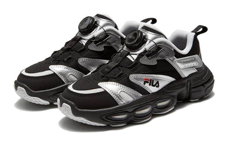 (Youth) FILA Vintage Sport Sneakers 'Black SIlver' 圖 3