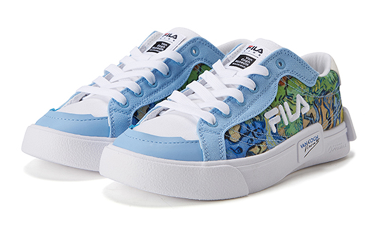 Lookbook (JR) Chaussures de Skate FILA x Van Gogh ''Bleu Blanc''. K15B224305FBW