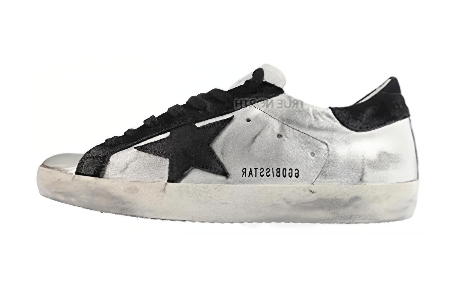 (Youth) Golden Goose Super-Star 'Silver Distressed' GYF00101.F000312.60246