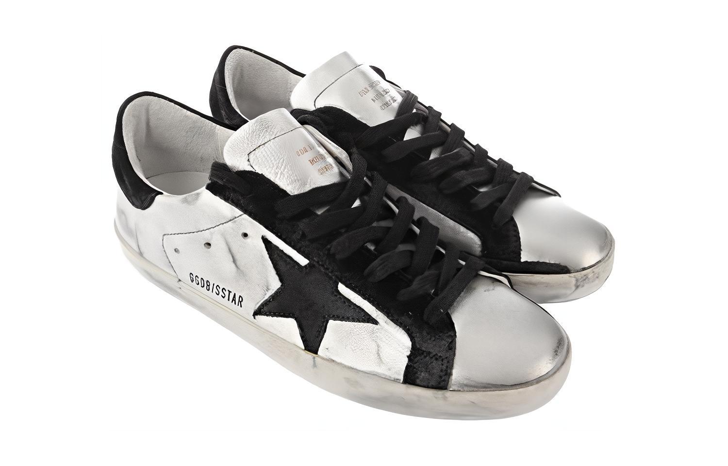 Lookbook (JR) 金鹅Super-Star '银色做旧' GYF00101.F000312.60246