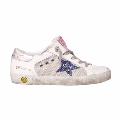 (Youth) Golden Goose Superstar 'White Captain Blue Glitter'