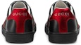 Shop (JR) Gucci Ace Kulit 'Hitam' 433148-CPWE0-1074