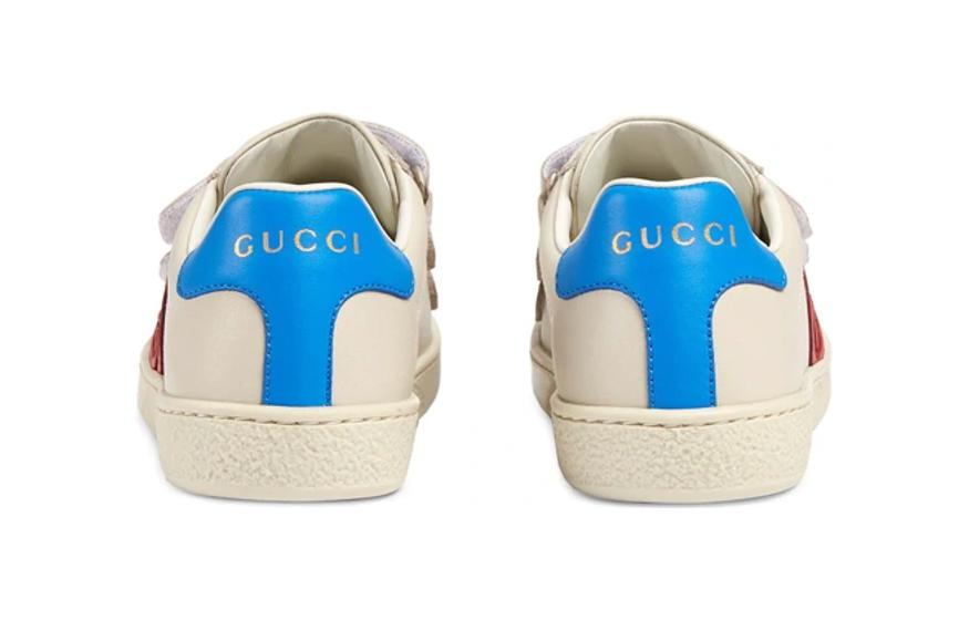 (Youth) Gucci Ace Leather 'Interlocking G - Mystic White Hibiscus' 圖 4