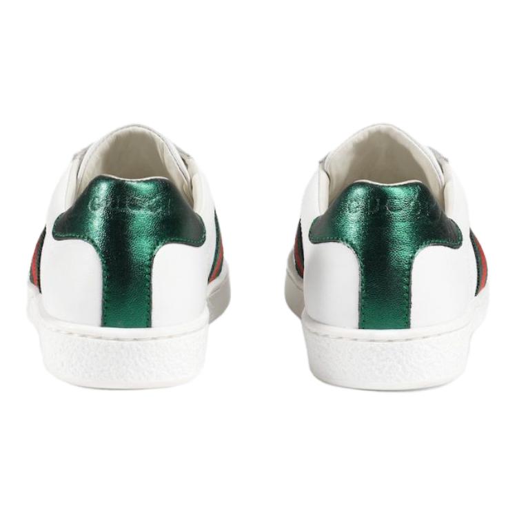 Purchase (JR) Gucci Ace Leather 'Putih Hijau Merah' 433148-CPWE0-9075