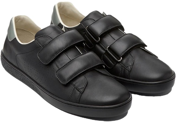(Youth) Gucci Ace Leather Sneakers 'Black' 630619-BLN70-1065 Lookbook (Youth) Gucci Ace Leather Sneakers 'Black' 630619-BLN70-1065