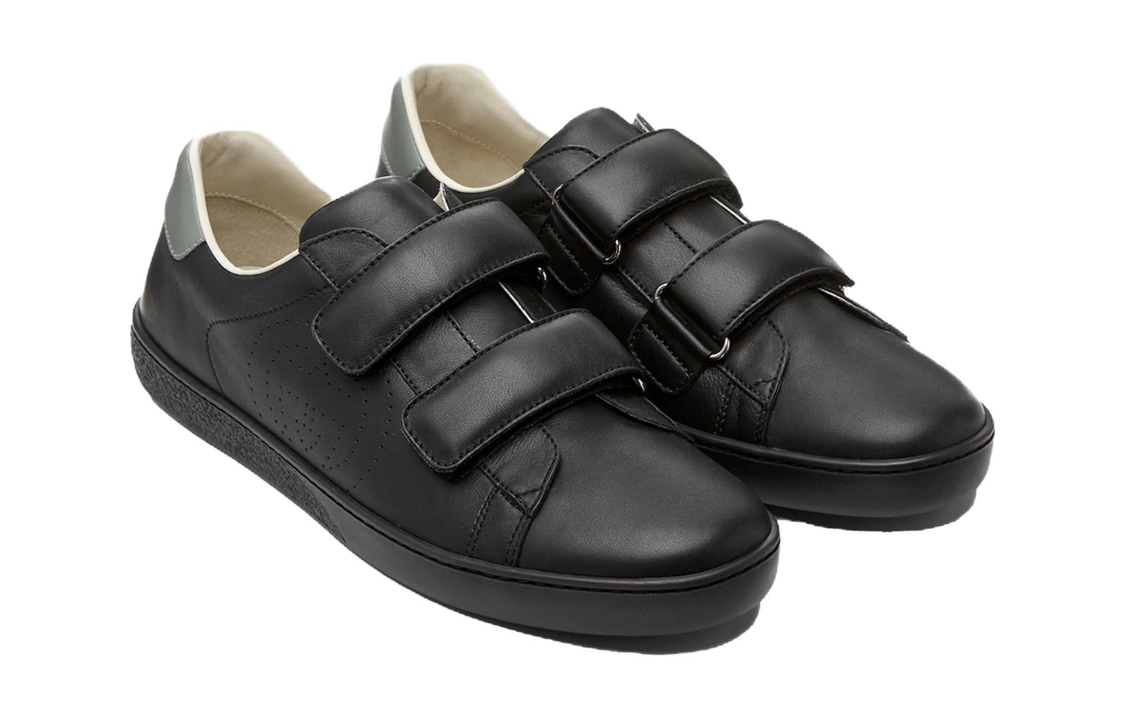 Lookbook (Youth) Gucci Ace Leather Sneakers 'Black' 630619-BLN70-1065