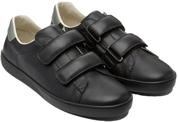 (Youth) Gucci Ace Leather Sneakers 'Black' 630619-BLN70-1065 Lookbook (Youth) Gucci Ace Leather Sneakers 'Black' 630619-BLN70-1065