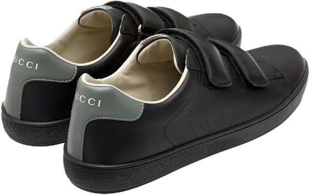 (Youth) Gucci Ace Leather Sneakers 'Black' 630619-BLN70-1065 Purchase (Youth) Gucci Ace Leather Sneakers 'Black' 630619-BLN70-1065