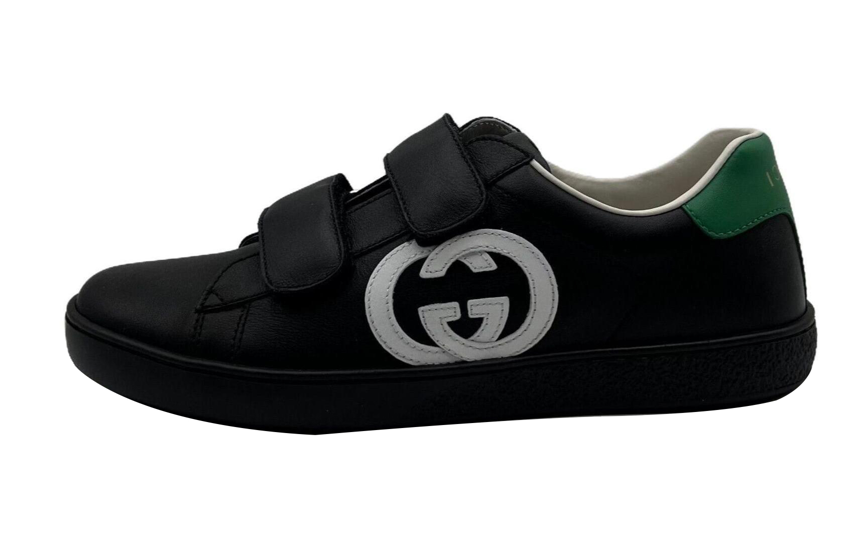 Buy (JR) Sneakers Gucci Ace 'Hitam' 649759-BOQB0-1061