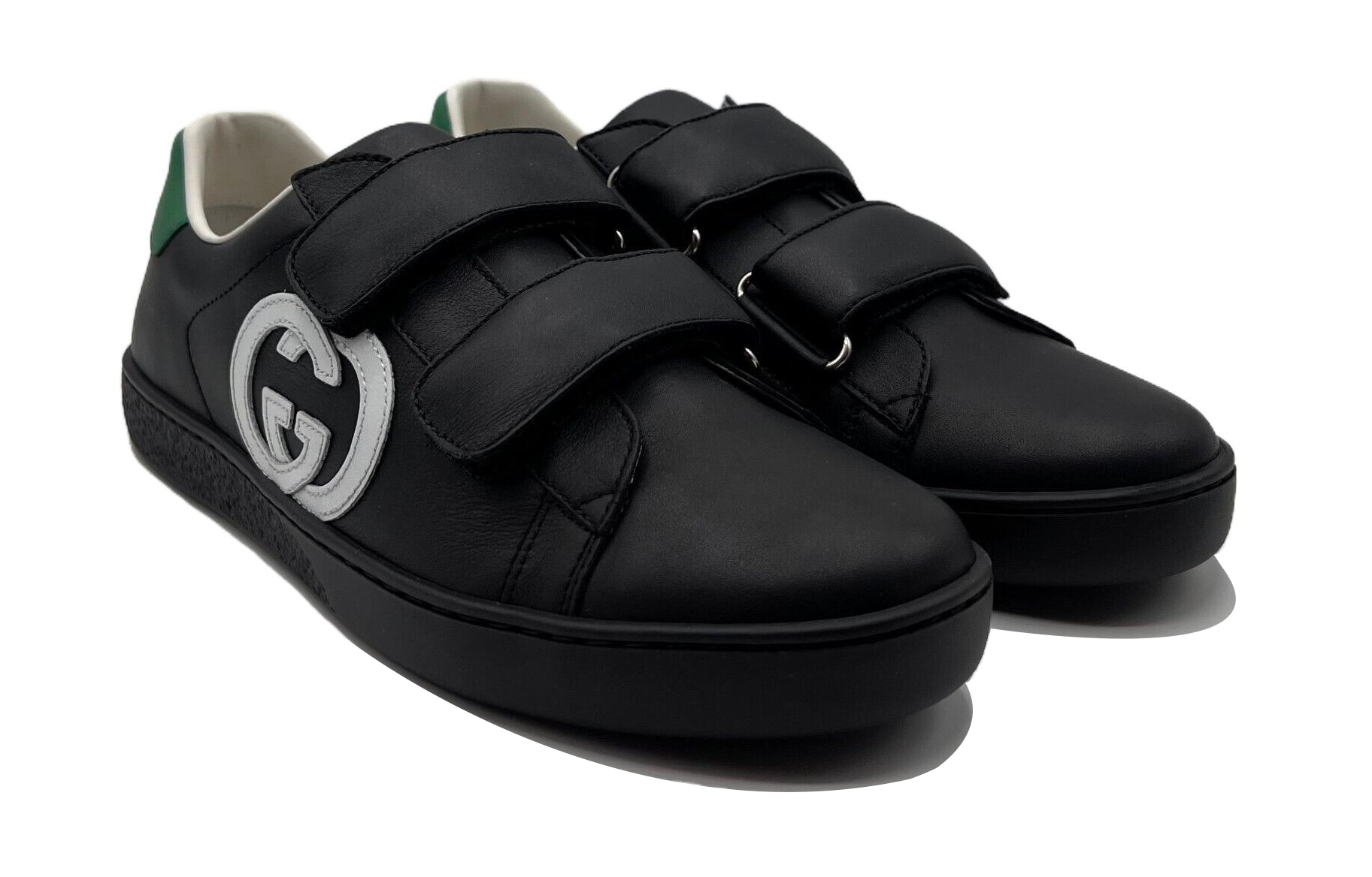 Order (JR) Sneakers Gucci Ace 'Hitam' 649759-BOQB0-1061