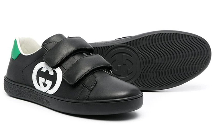 Lookbook (JR) Sneakers Gucci Ace 'Hitam' 649759-BOQB0-1061