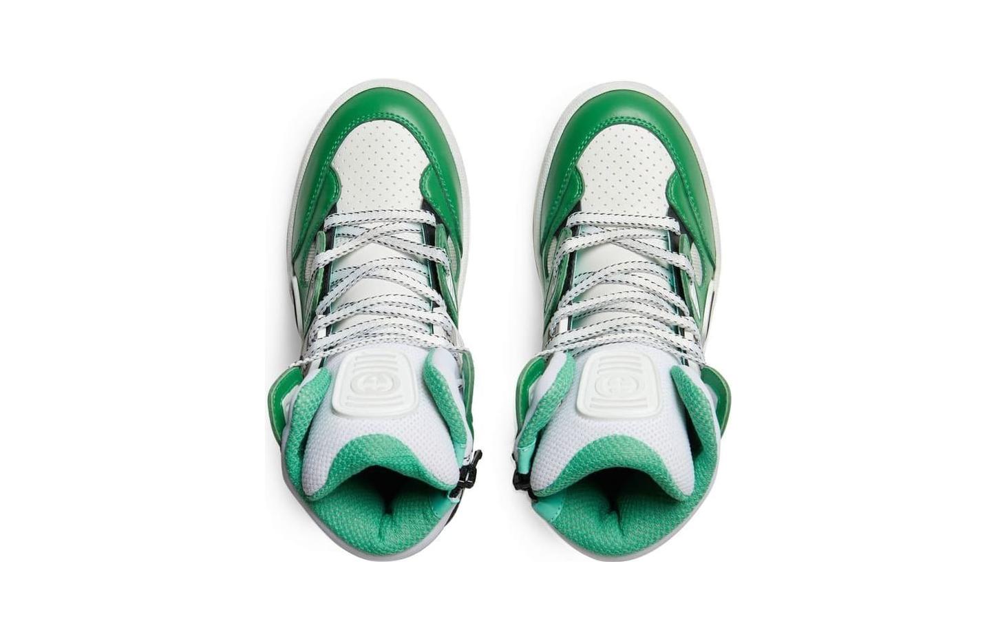 Shop (Youth) Gucci Basket High 'Green Demetra' 715008-2SH90-3760