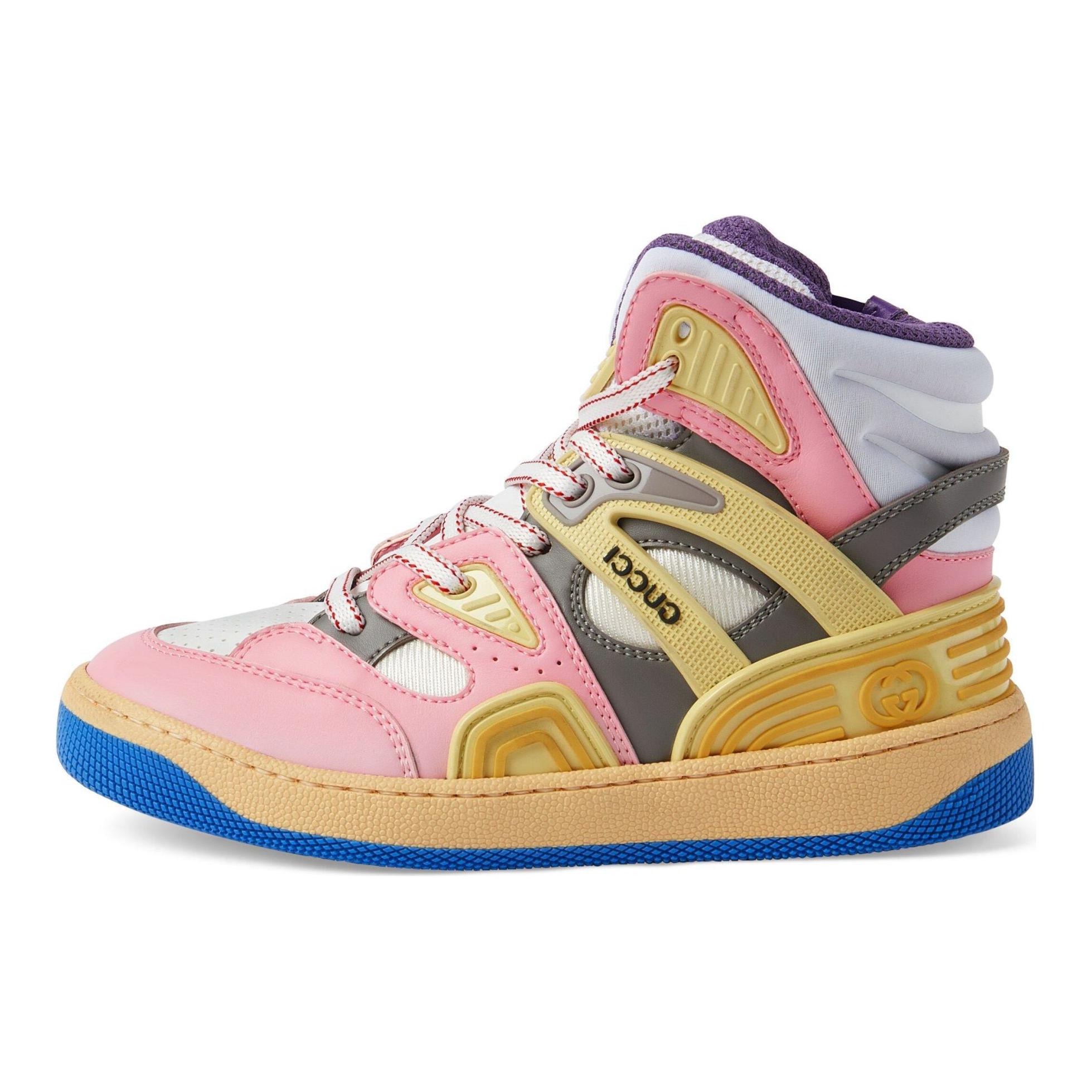 (Youth) Gucci Basket High 'Pink Demetra Purple' 715007-2SH90-5870