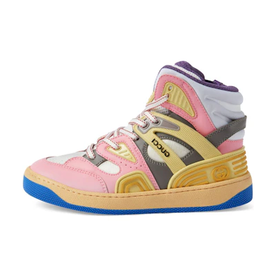 (Youth) Gucci Basket High 'Pink Demetra Purple'