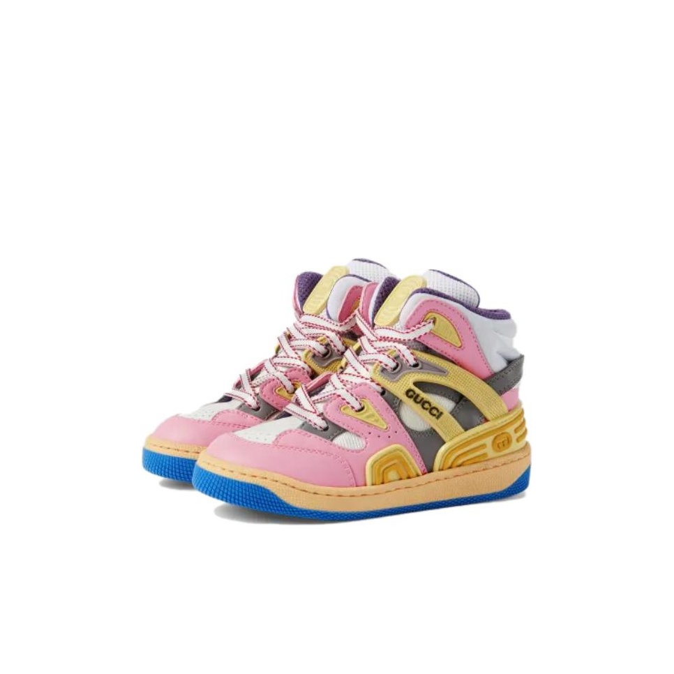 Lookbook (Youth) Gucci Basket High 'Pink Demetra Purple' 715007-2SH90-5870
