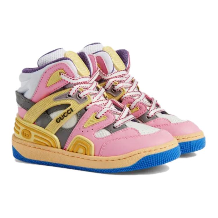 Shop (Youth) Gucci Basket High 'Pink Demetra Purple' 715007-2SH90-5870