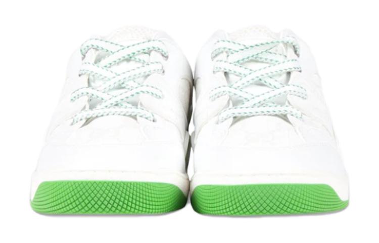 Shop (Youth) Gucci Basket Low 'White Demetra Green' 726385-2SHG0-9089
