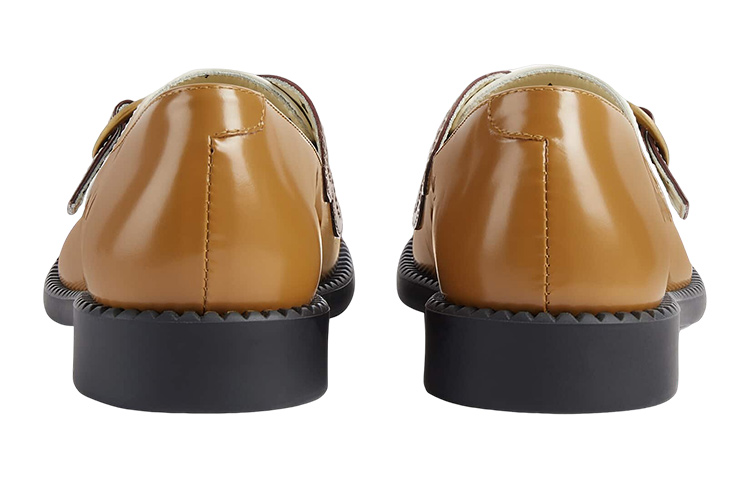 Shop 兒童 GUCCI古馳 皮革 套穿 平底鞋 淺棕色