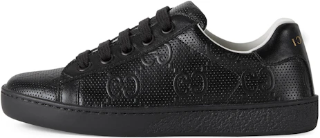 (Youth) Gucci GG Ace Sneakers 'Black' 681377-UMT20-1000 (Youth) Gucci GG Ace Sneakers 'Black' 681377-UMT20-1000