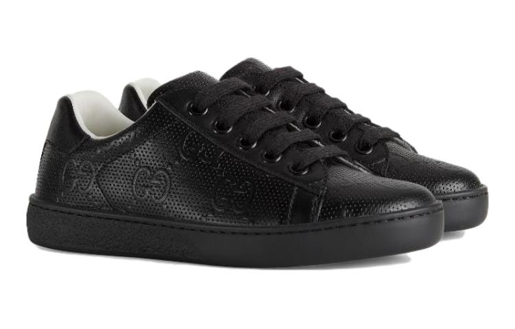 (Youth) Gucci GG Ace Sneakers 'Black' 圖 3