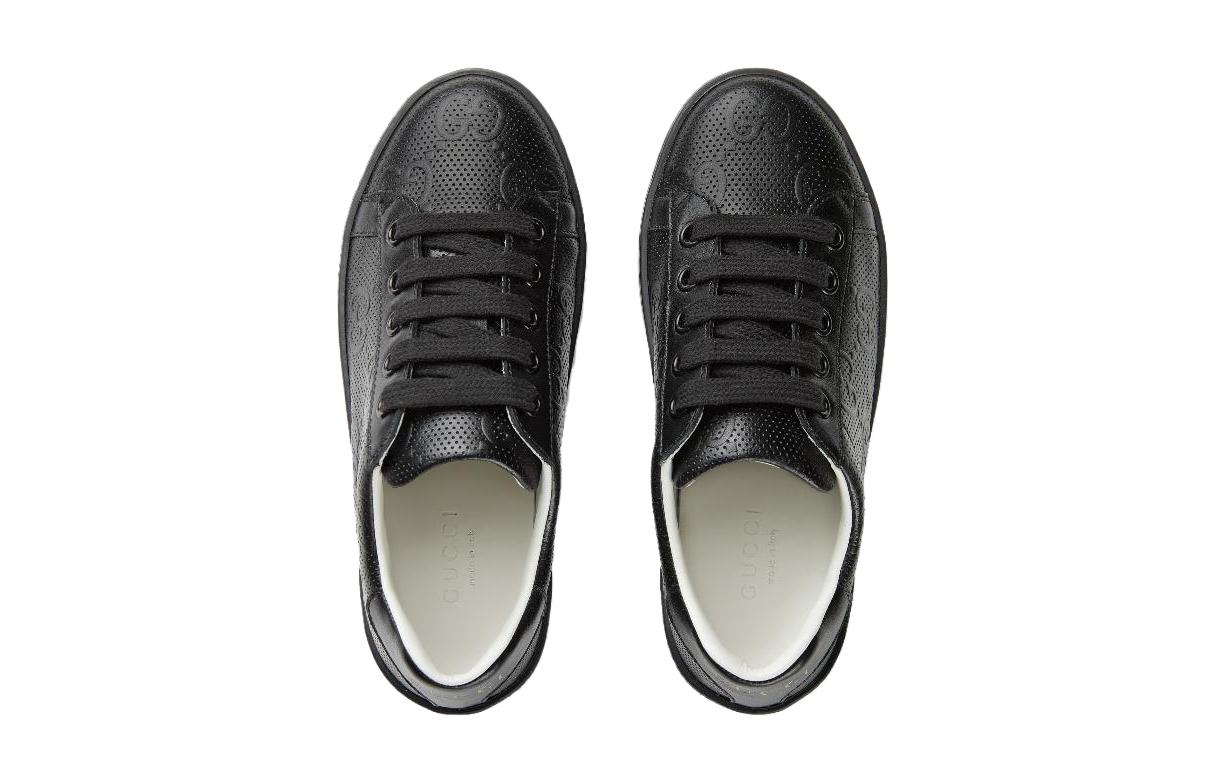 (Youth) Gucci GG Ace Sneakers 'Black' 圖 4