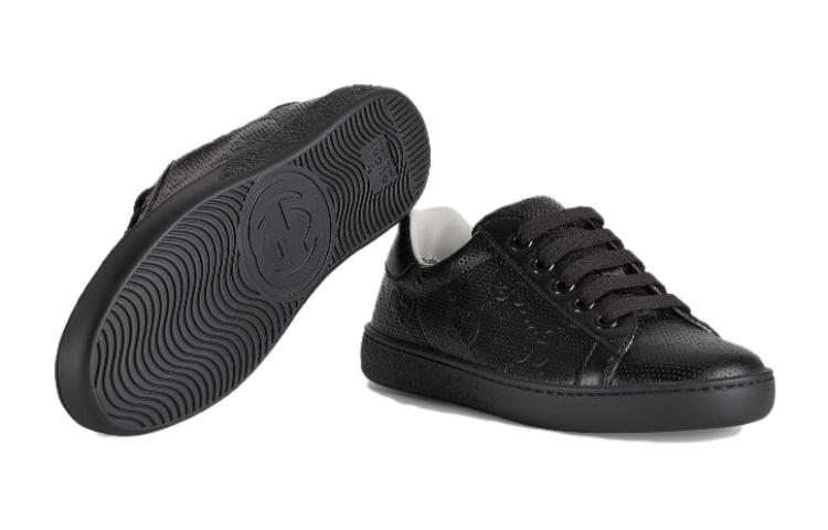 (Youth) Gucci GG Ace Sneakers 'Black' 圖 5