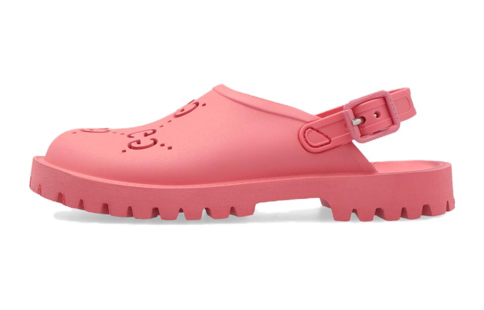 (Youth) Gucci GG Rubber Sandals 'Pink' 702917-JFB00-5817