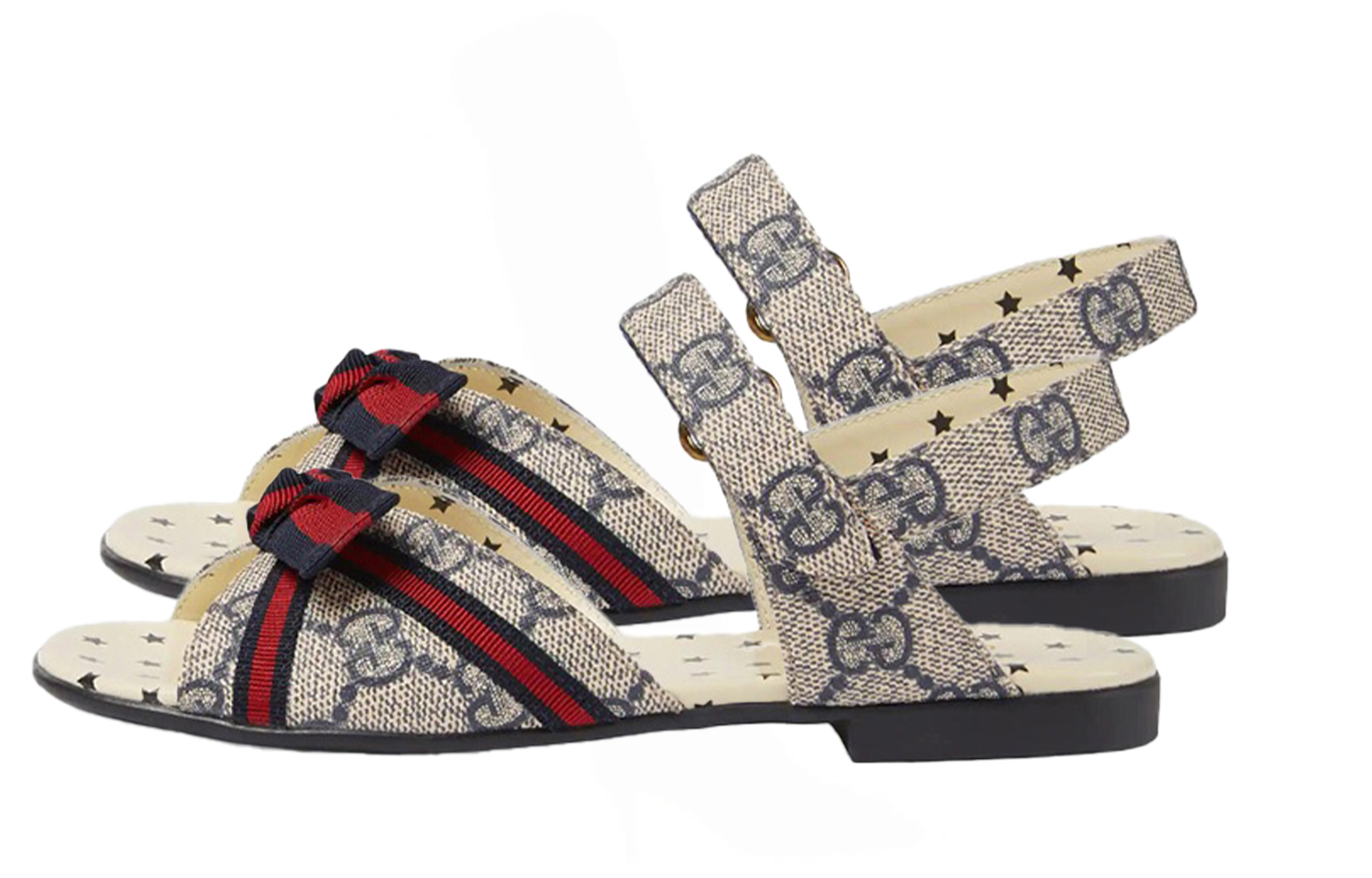 (Youth) Gucci GG Sandals 'Beige Blue' 圖 3