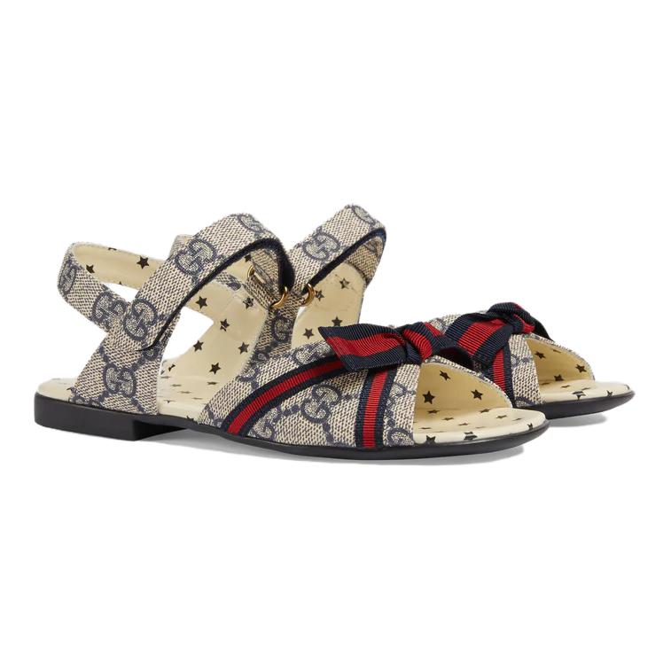 (Youth) Gucci GG Sandals 'Beige Blue' 圖 4
