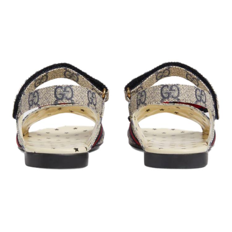 (Youth) Gucci GG Sandals 'Beige Blue' 圖 5