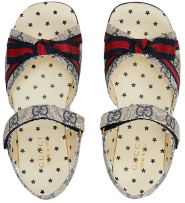 (JR) Gucci GG Sandalen ''Beige Blauw'' 649749-2OQ20-4081 Details for (JR) Gucci GG Sandalen ''Beige Blauw'' 649749-2OQ20-4081