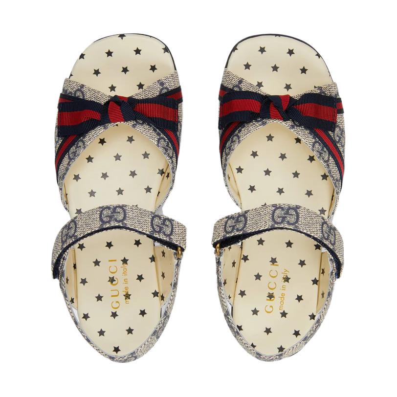 (Youth) Gucci GG Sandals 'Beige Blue' 圖 6