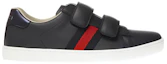 Order (JR) Sneaker Kulit Gucci dengan Jalur 'Hitam' 455496-DF720-4073