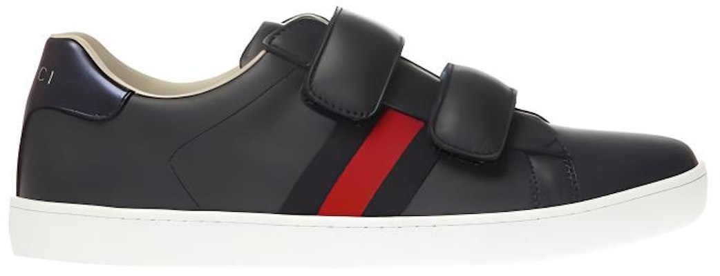 (Youth) Gucci Leather Sneaker With Web 'Black' 455496-DF720-4073 Order (Youth) Gucci Leather Sneaker With Web 'Black' 455496-DF720-4073