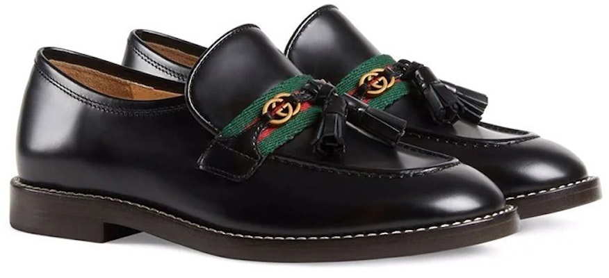 兒童 GUCCI 古馳 編織帶樂福鞋 黑色 Order 兒童 GUCCI 古馳 編織帶樂福鞋 黑色