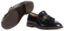 Purchase (JR) Loafer Gucci Hitam dengan Perincian Web 662190-1PKE0-1063