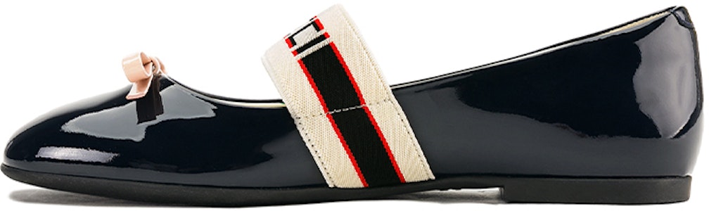 大童 GUCCI 古馳 透氣簡約蝴蝶結休閒平底鞋 藏藍色 Buy 大童 GUCCI 古馳 透氣簡約蝴蝶結休閒平底鞋 藏藍色