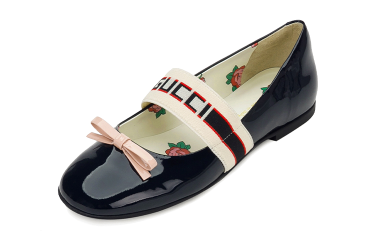 Order (Youth) Gucci Low-Top Sneaker with Bow 'Navy Blue' 552971-0IRA0-4072