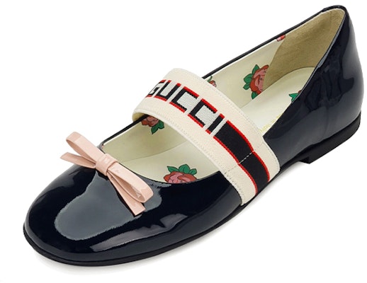 (Youth) Gucci Low-Top Sneaker with Bow 'Navy Blue' 552971-0IRA0-4072 Order (Youth) Gucci Low-Top Sneaker with Bow 'Navy Blue' 552971-0IRA0-4072