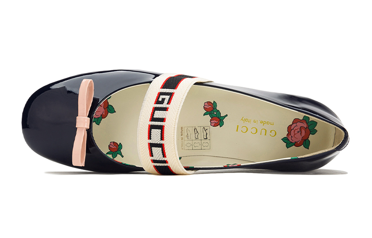 Lookbook (JR) 古驰低帮蝴蝶结休闲鞋‘海军蓝’ 552971-0IRA0-4072