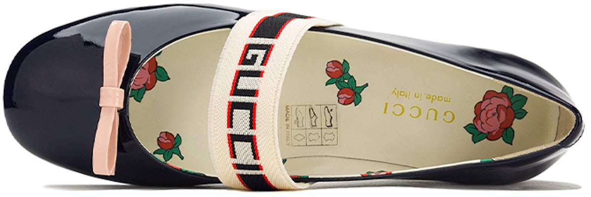 (Youth) Gucci Low-Top Sneaker with Bow 'Navy Blue' 552971-0IRA0-4072 Lookbook (Youth) Gucci Low-Top Sneaker with Bow 'Navy Blue' 552971-0IRA0-4072