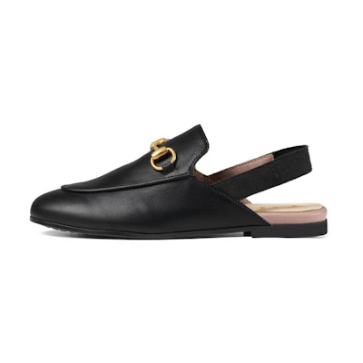 (Youth) Gucci Princetown Leather Mule 'Black'
