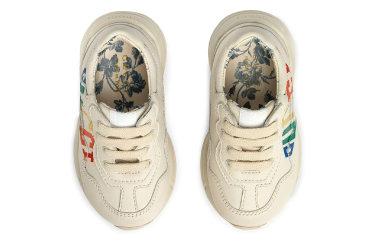 (Youth) Gucci Print Rhyton Sneaker 'White' 圖 3