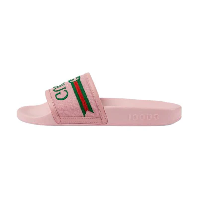 (Youth) Gucci Slide 'Logo Print - Pastel Pink'