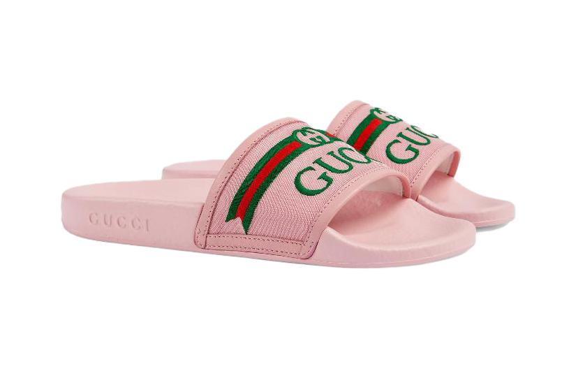 (Youth) Gucci Slide 'Logo Print - Pastel Pink' 圖 3