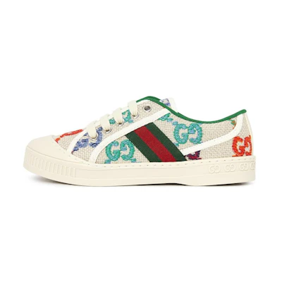 (Youth) Gucci Tennis 1977 'GG Embroidered Logo - White Multi'